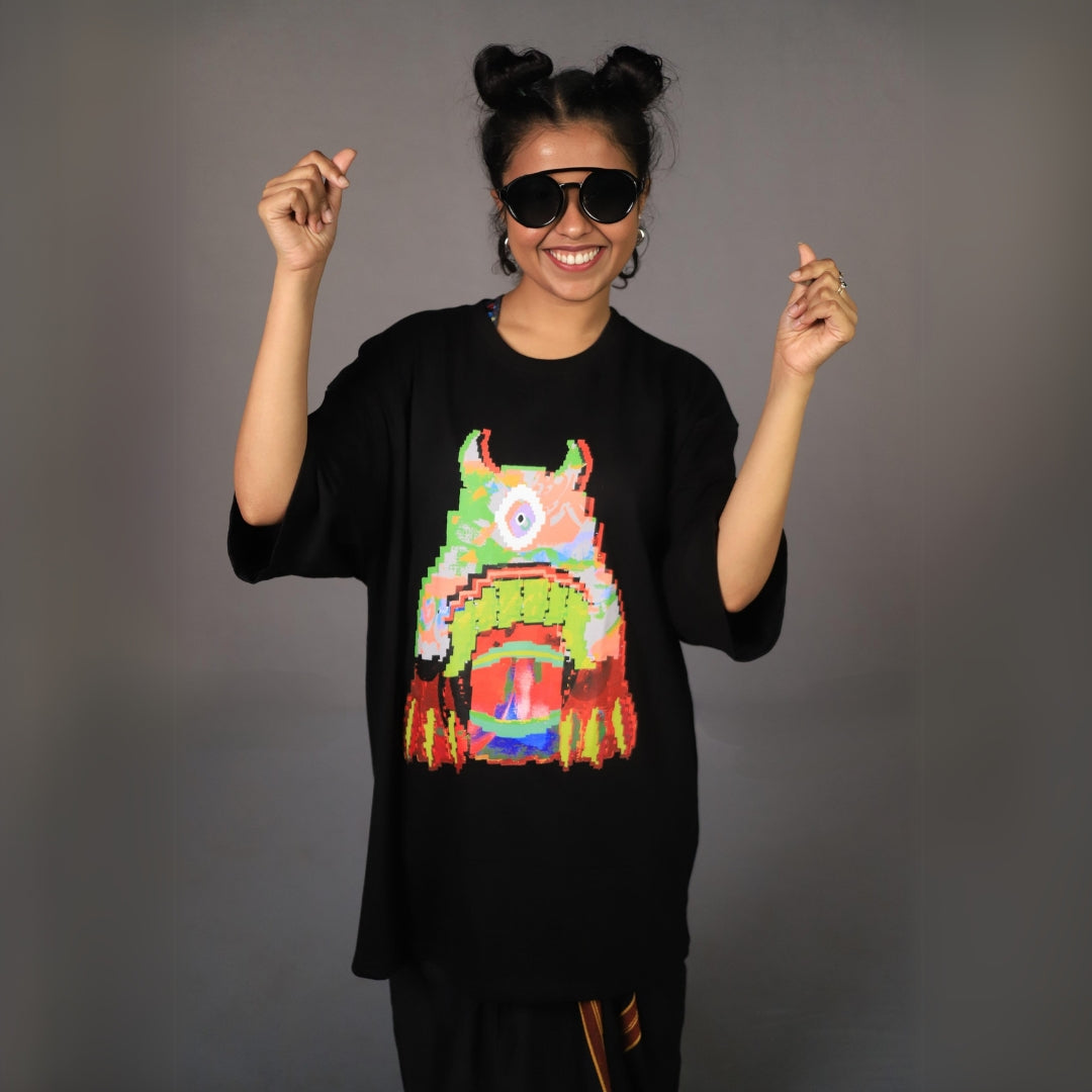 ODDRAKKOHOS 1.2 8BIT OVERSIZED COTTON T-SHIRTS