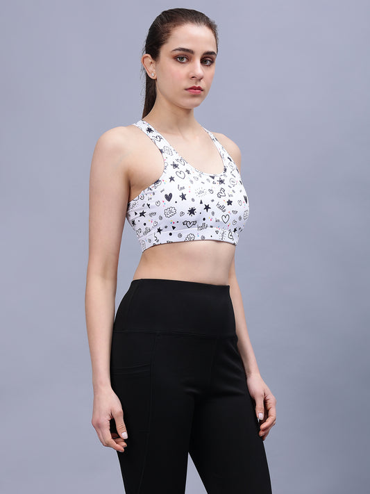 I SPEAK MY HEART OUT SPORTS BRA