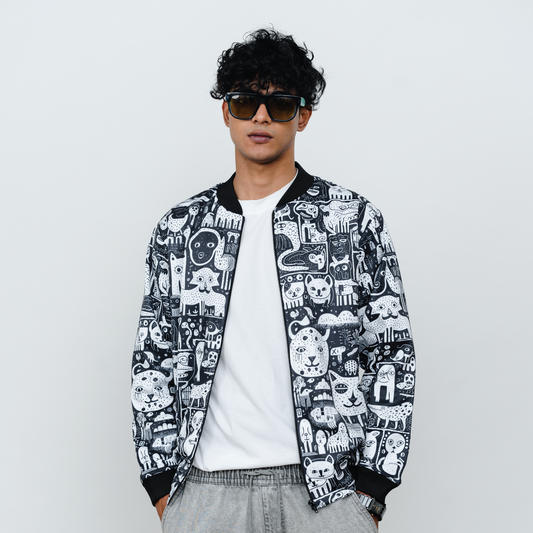 DEEP IN THE JUNGLE BOMBER JACKET