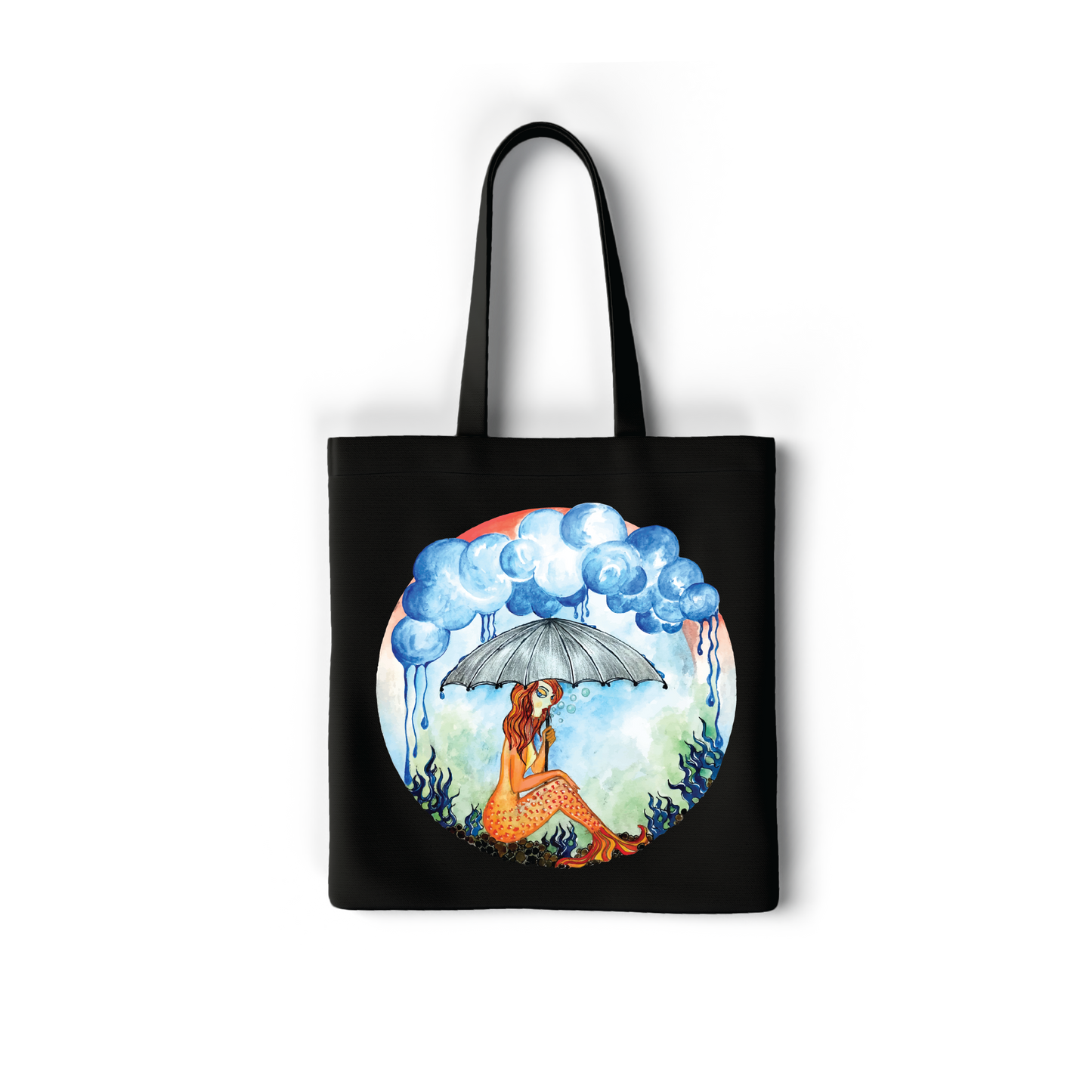 Mermaid Tote Bag with zipper