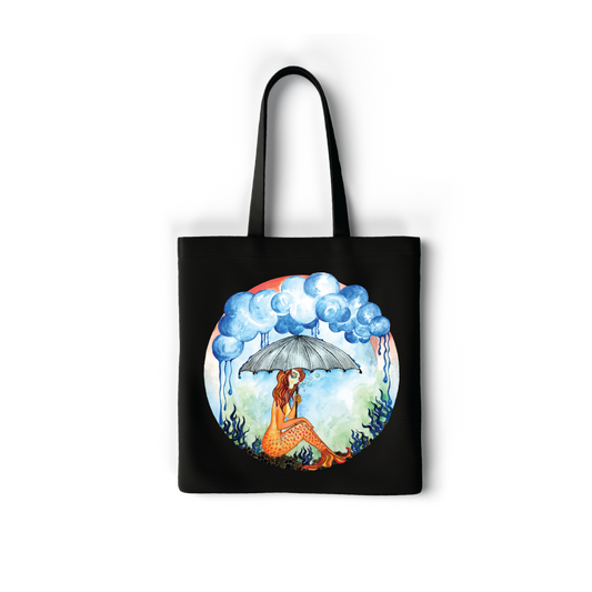 Mermaid Tote Bag with zipper