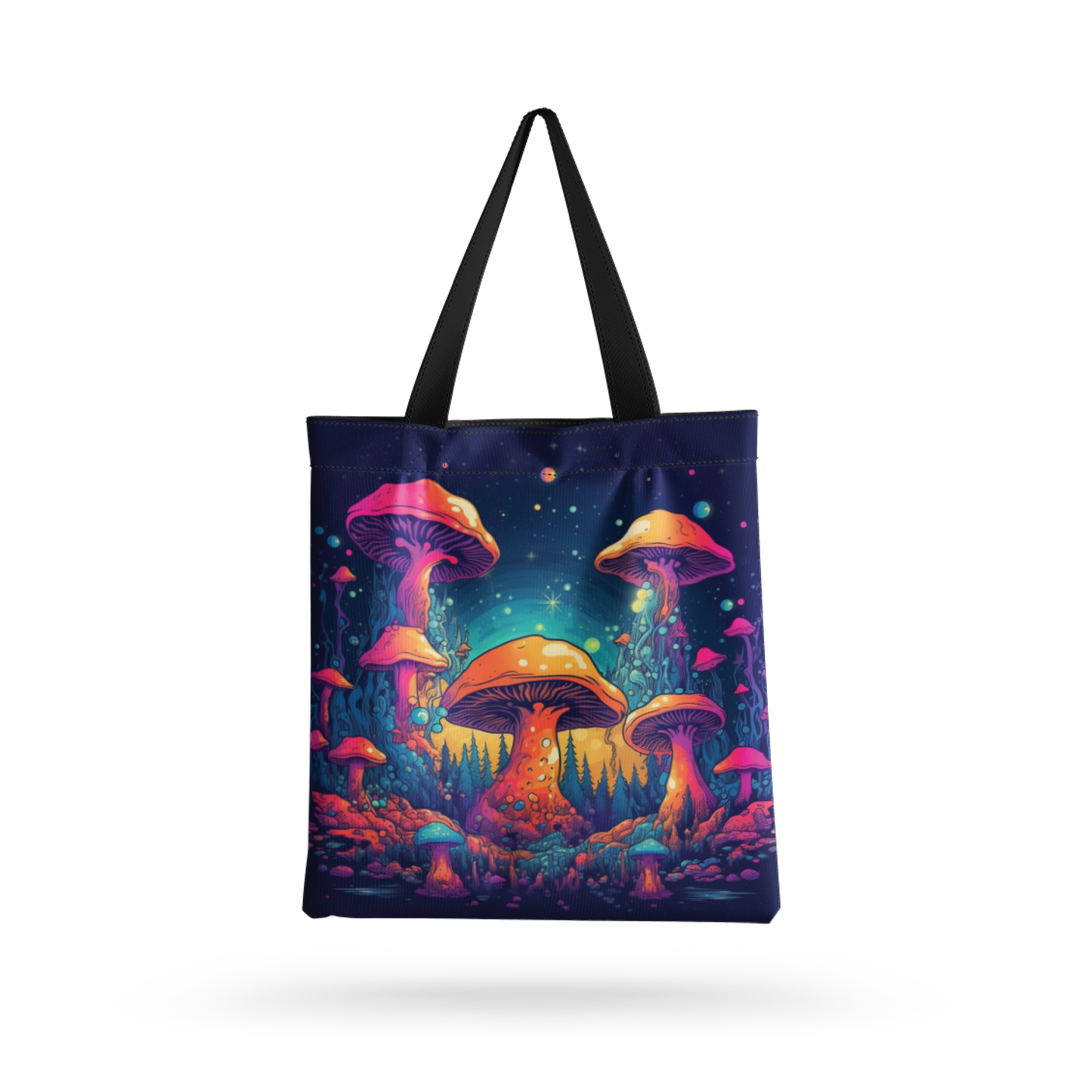 Abracadabra all over printed Tote Bag with zipper