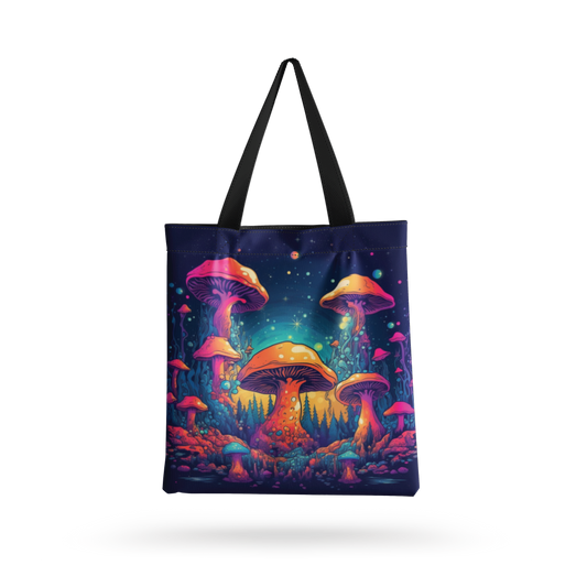 Abracadabra all over printed  Tote Bag with zipper