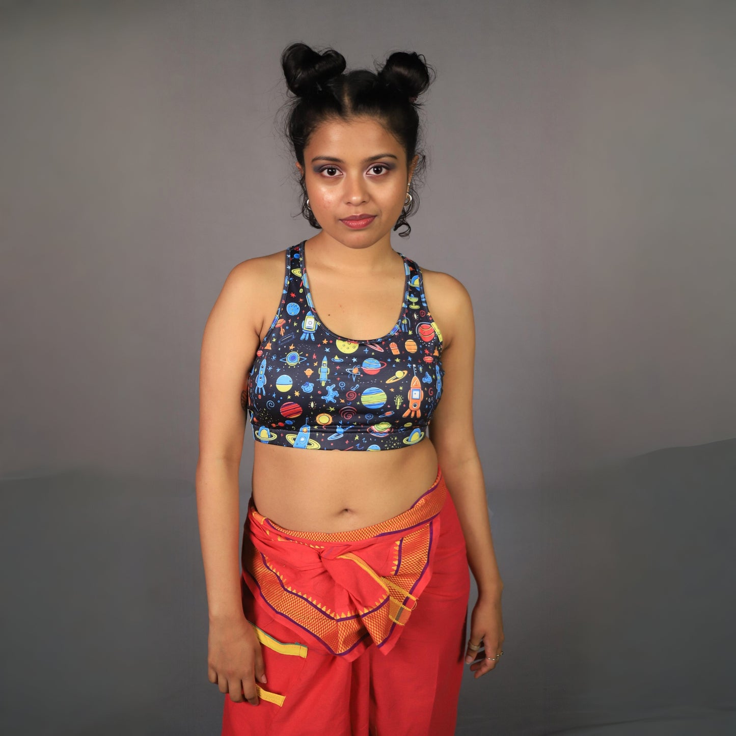 odd bongo lungi PINK WITH YELLOW BORDER