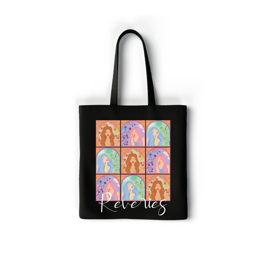 Reveries Tote bag with zipper