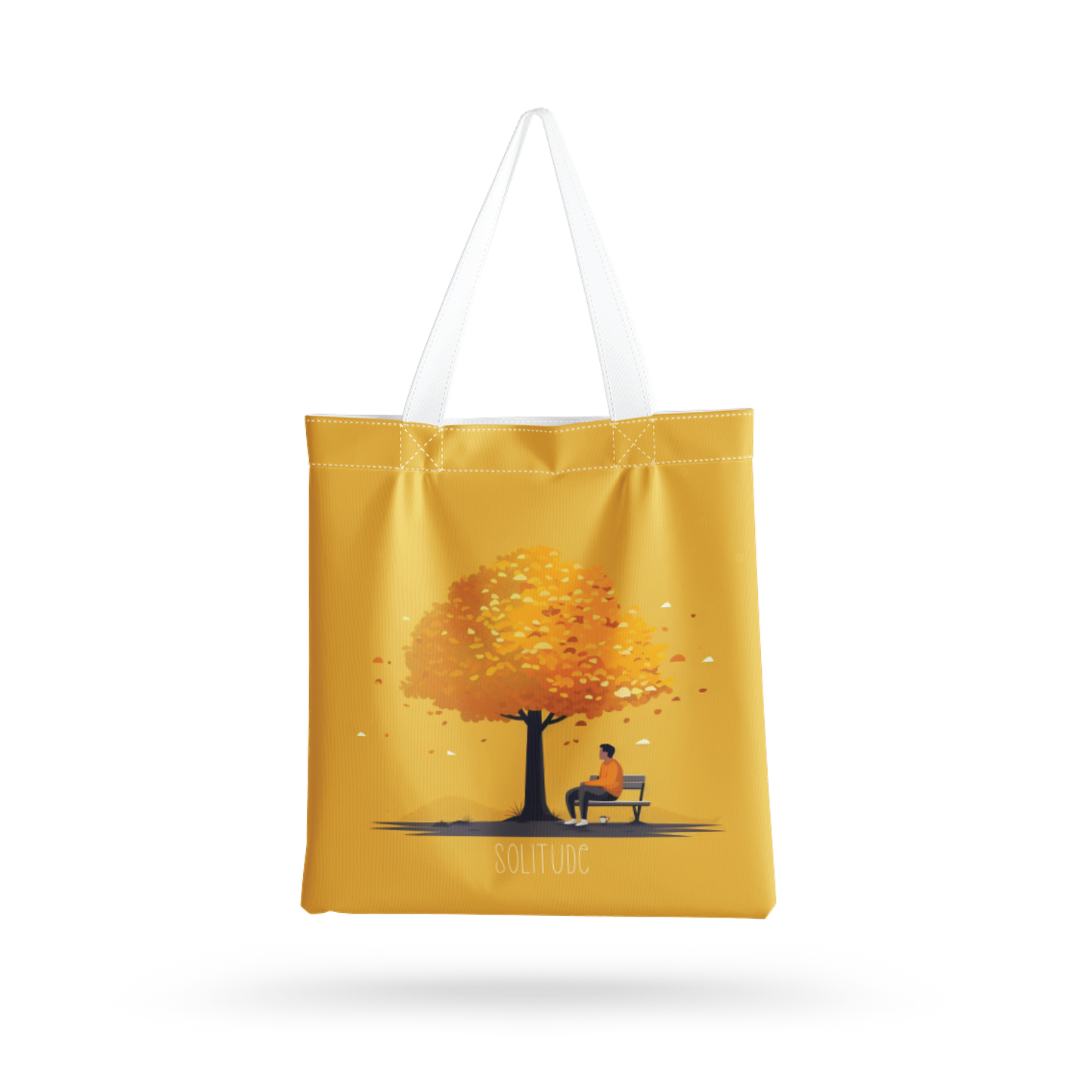 Solitude all over printed Tote Bag with zipper