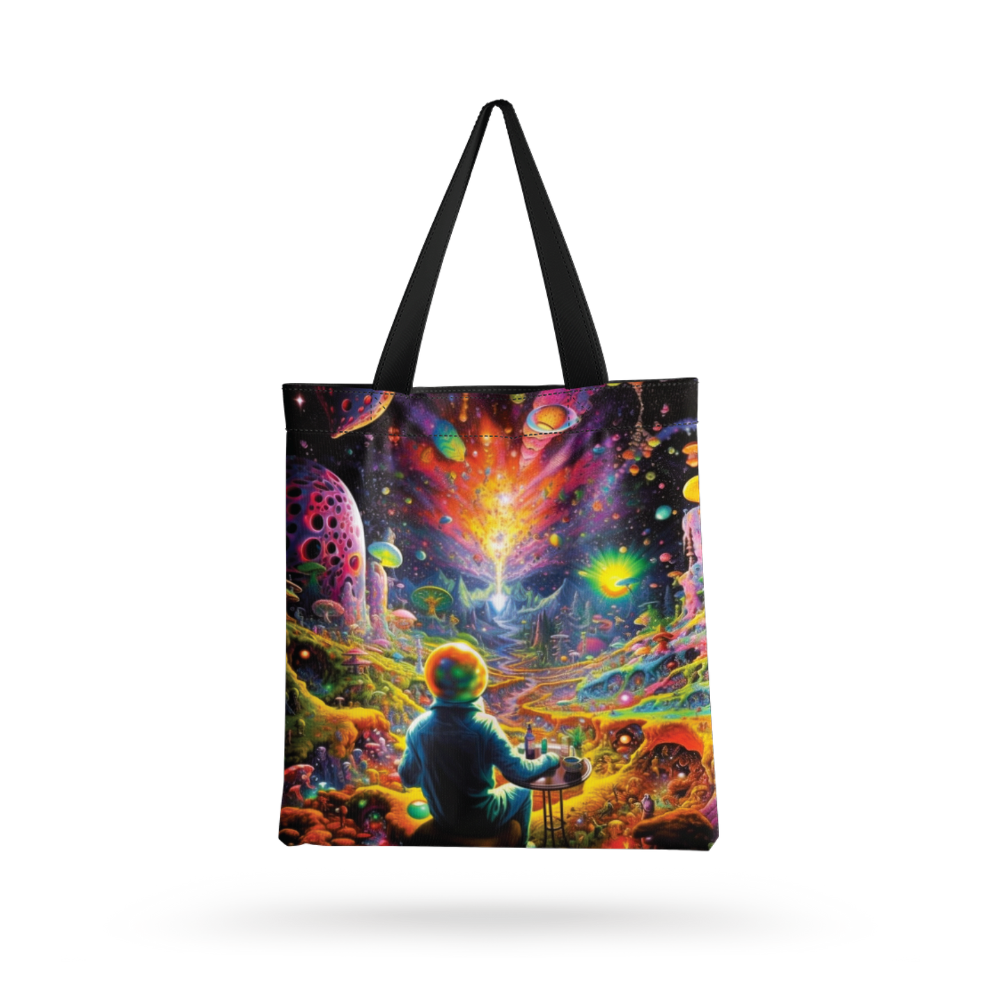 THE alchemist all over printed Tote Bag with zipper