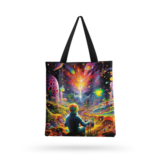 The Alchemist all over printed  Tote Bag with zipper
