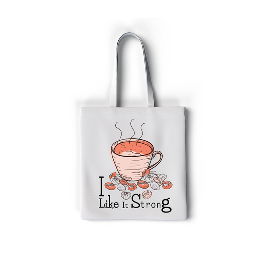 I like It Strong Tote Bag with zipper