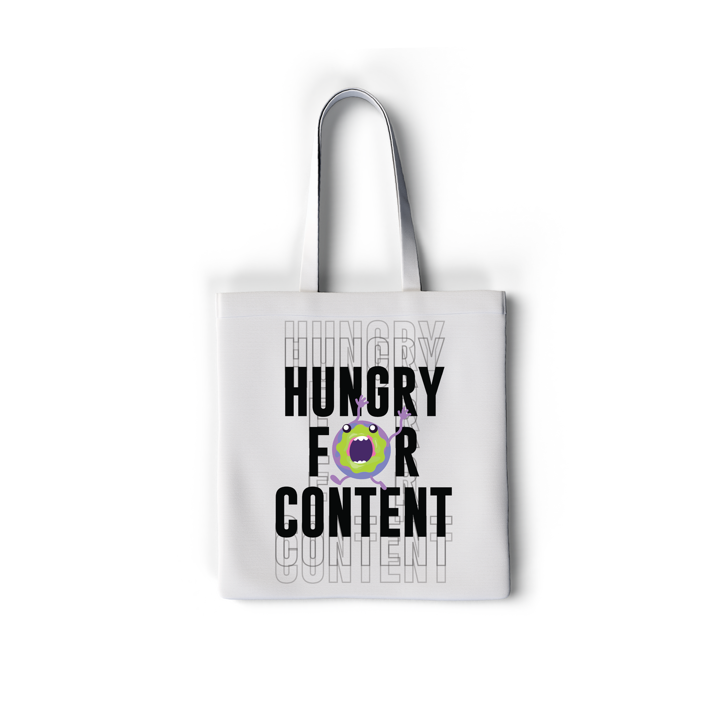 HUNGRY FOR CONTENT Copy of Reveries Tote bag with zipper