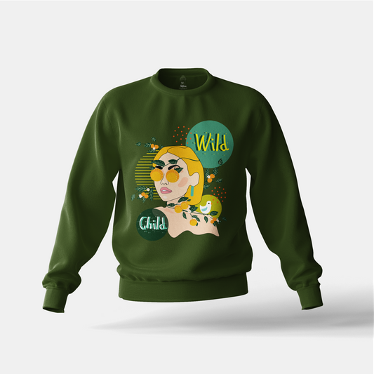 Wild Child Unisex Cotton Sweatshirts