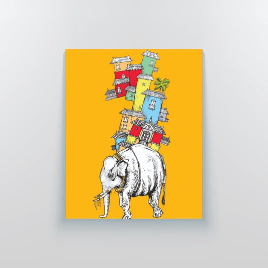 The Carrier Canvas Print - Yo aatma