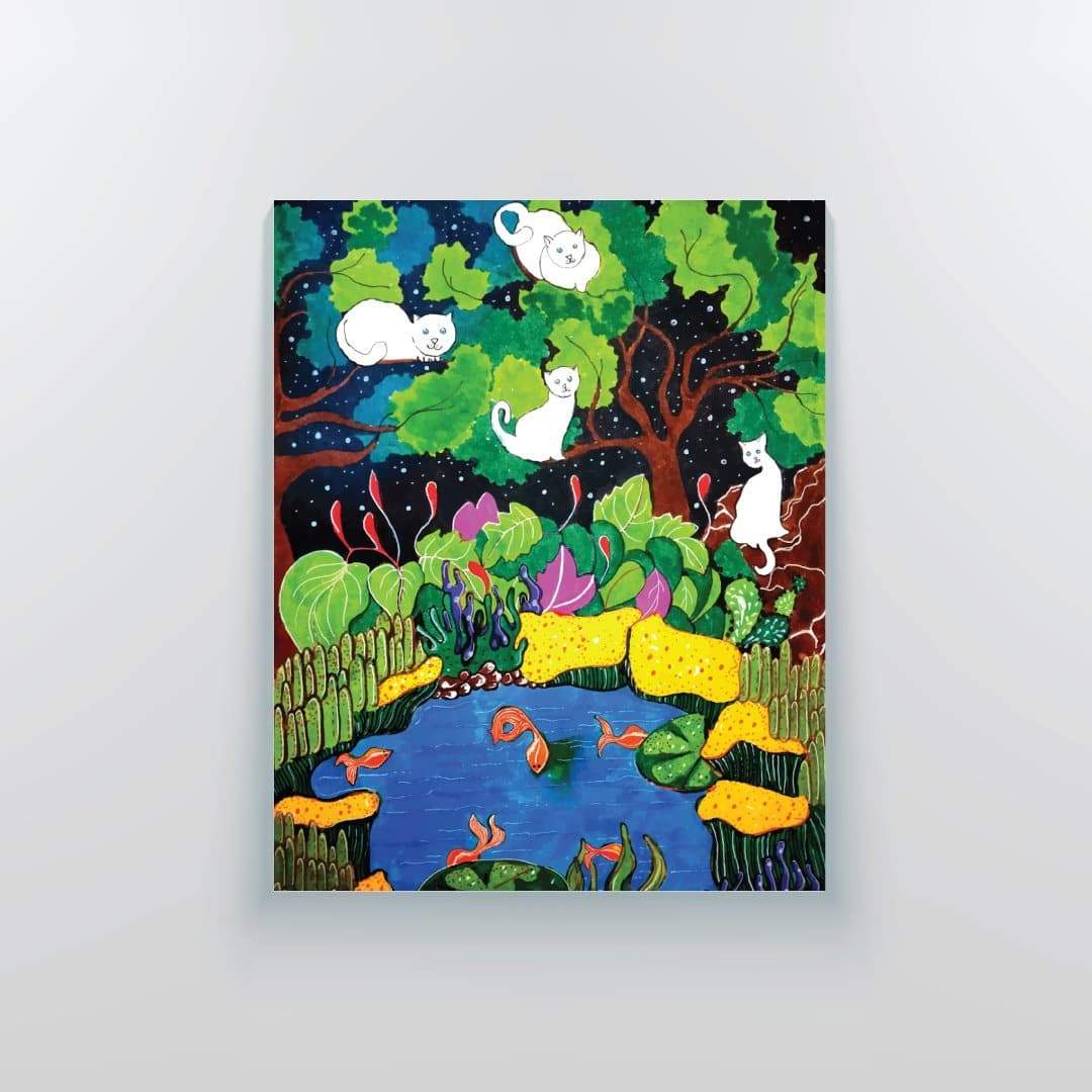 Cat Garden Canvas Print - Yo aatma