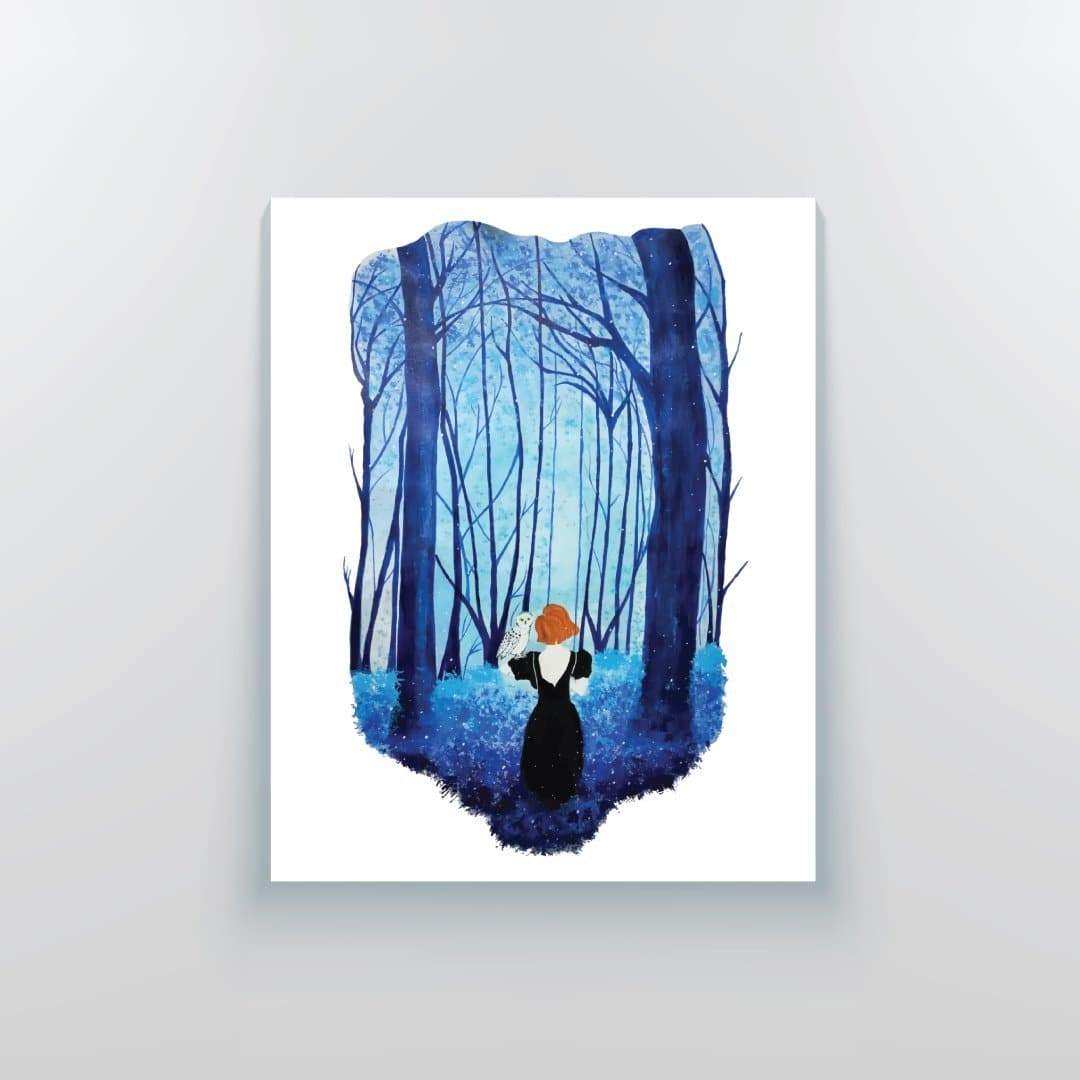 The Deep Blue Forest Canvas Print - Yo aatma