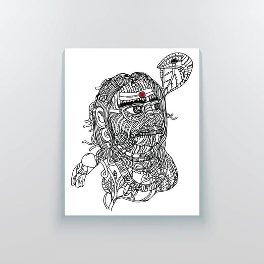 The First Yogi Canvas Print - Yo aatma