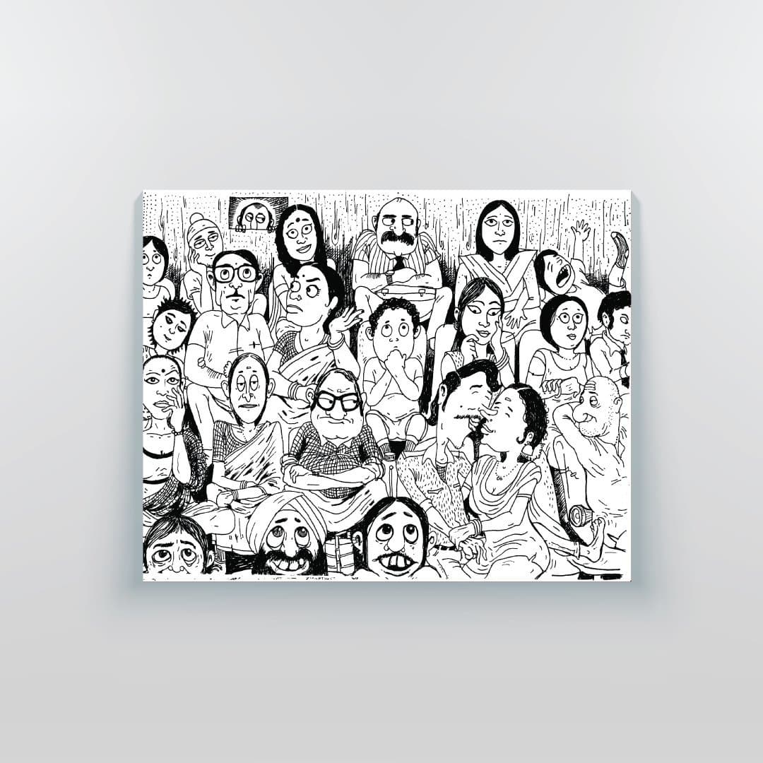 The Big Indian Family Canvas Print - Yo aatma