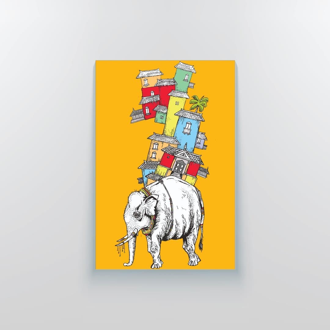 The Carrier Canvas Print - Yo aatma