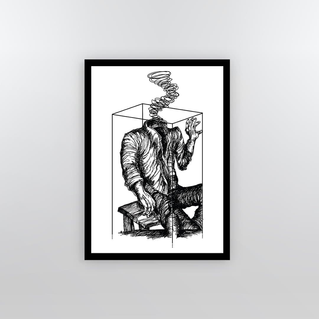 Acephalous Framed Poster - Yo aatma