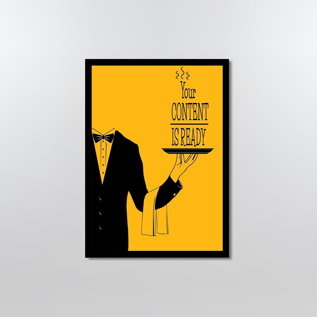 Yo aatma FRAMED POSTERS A4 YOUR CONTENT IS READY FRAMED POSTER
