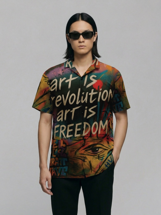 ART IS REVOLUTION UNISEX HAWAIIAN SHIRTS