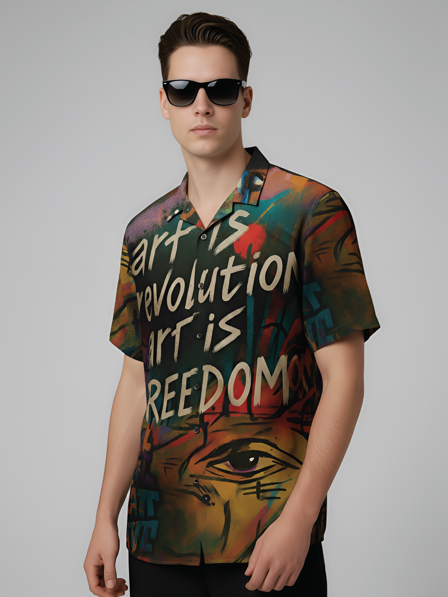 ART IS REVOLUTION UNISEX HAWAIIAN SHIRTS