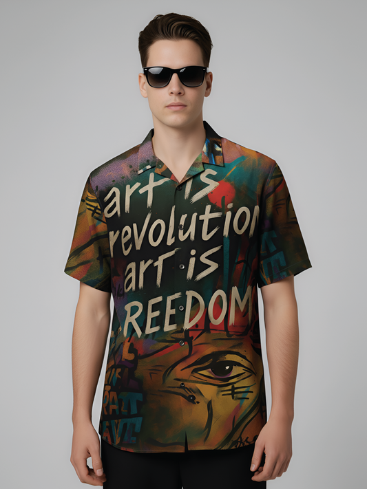 ART IS REVOLUTION UNISEX HAWAIIAN SHIRTS