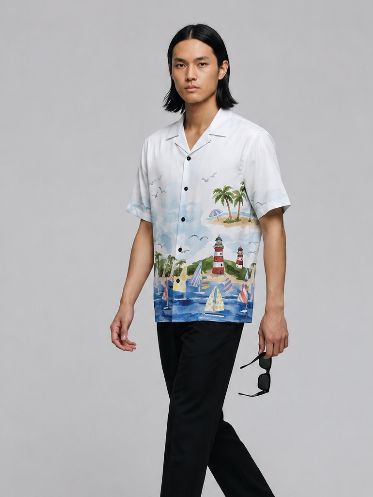 OCEAN WAVES UNISEX HAWAIIAN SHIRTS