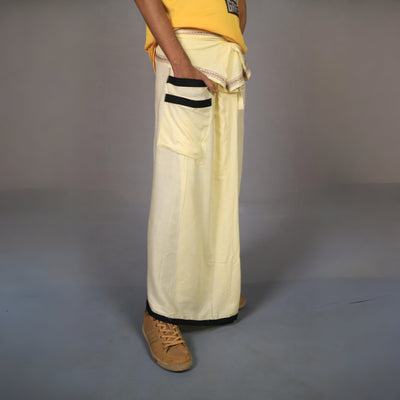 Velcro Lungi Off White