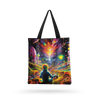 THE alchemist all over printed  Tote Bag with zipper