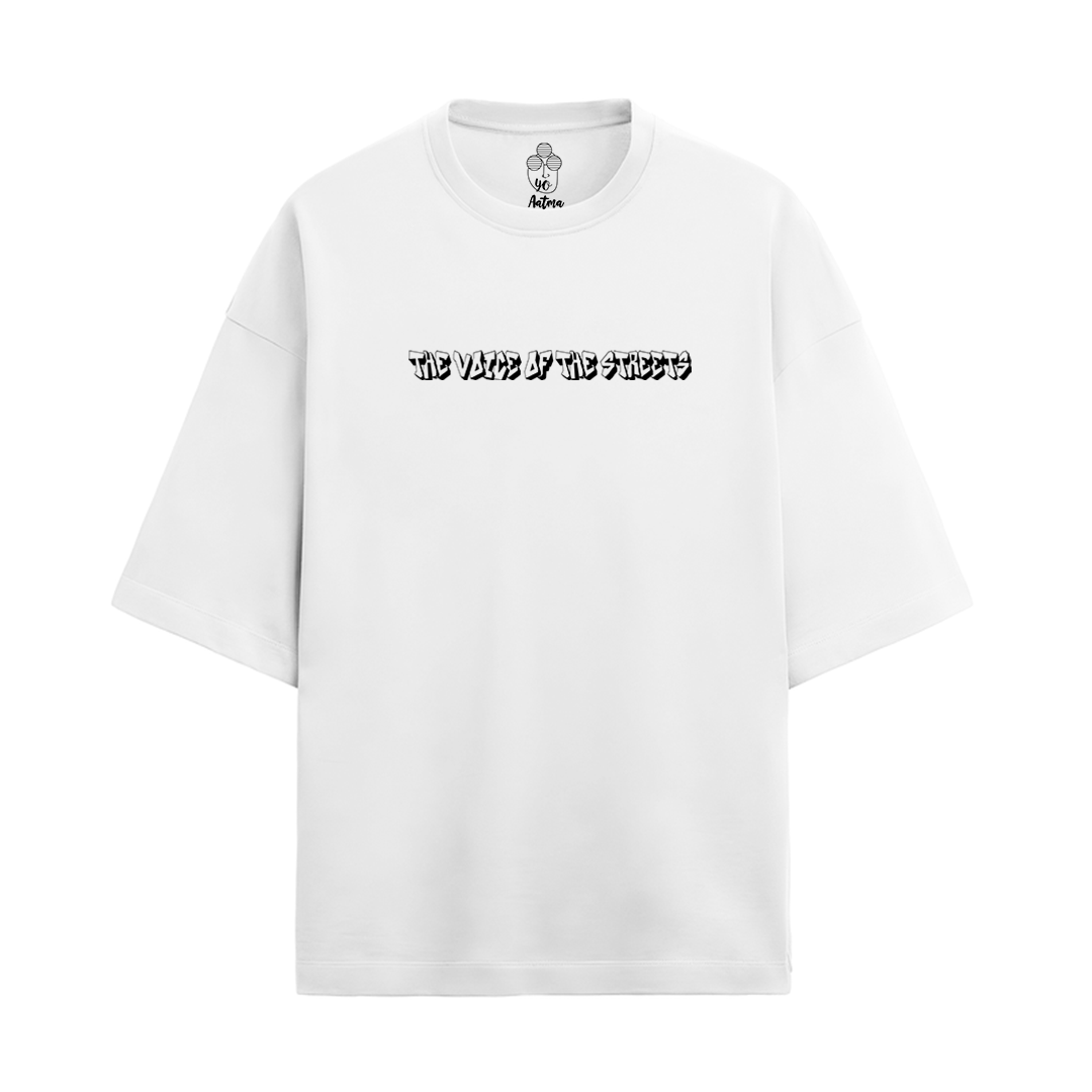 THE VOICE OF THE STREETS OVERSIZED FRENCH TERRY COTTON T-SHIRTS