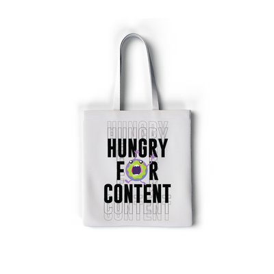HUNGRY FOR CONTENT Copy of Reveries Tote bag with zipper