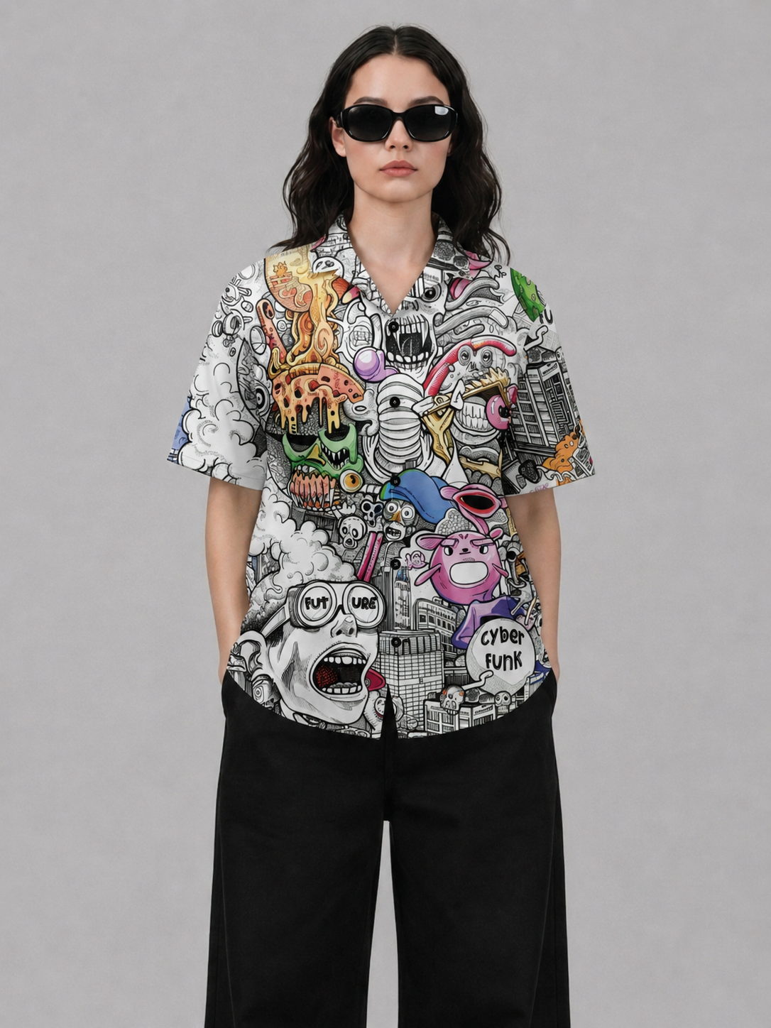 CYBER FUNK UNISEX HAWAIIAN SHIRTS