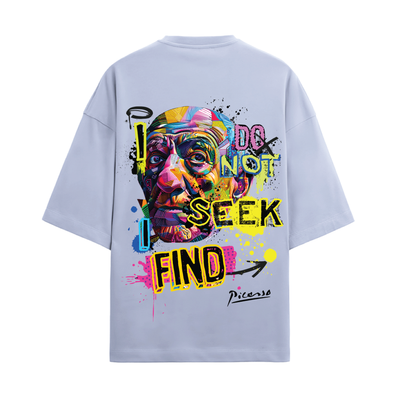 PICASSO  OVERSIZED FRENCH TERRY COTTON T-SHIRTS