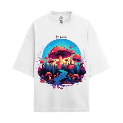 MAGIC IS REAL  OVERSIZED FRENCH TERRY COTTON T-SHIRTS