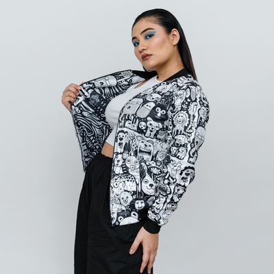 NOCTURNAL BEINGS Bomber Jacket