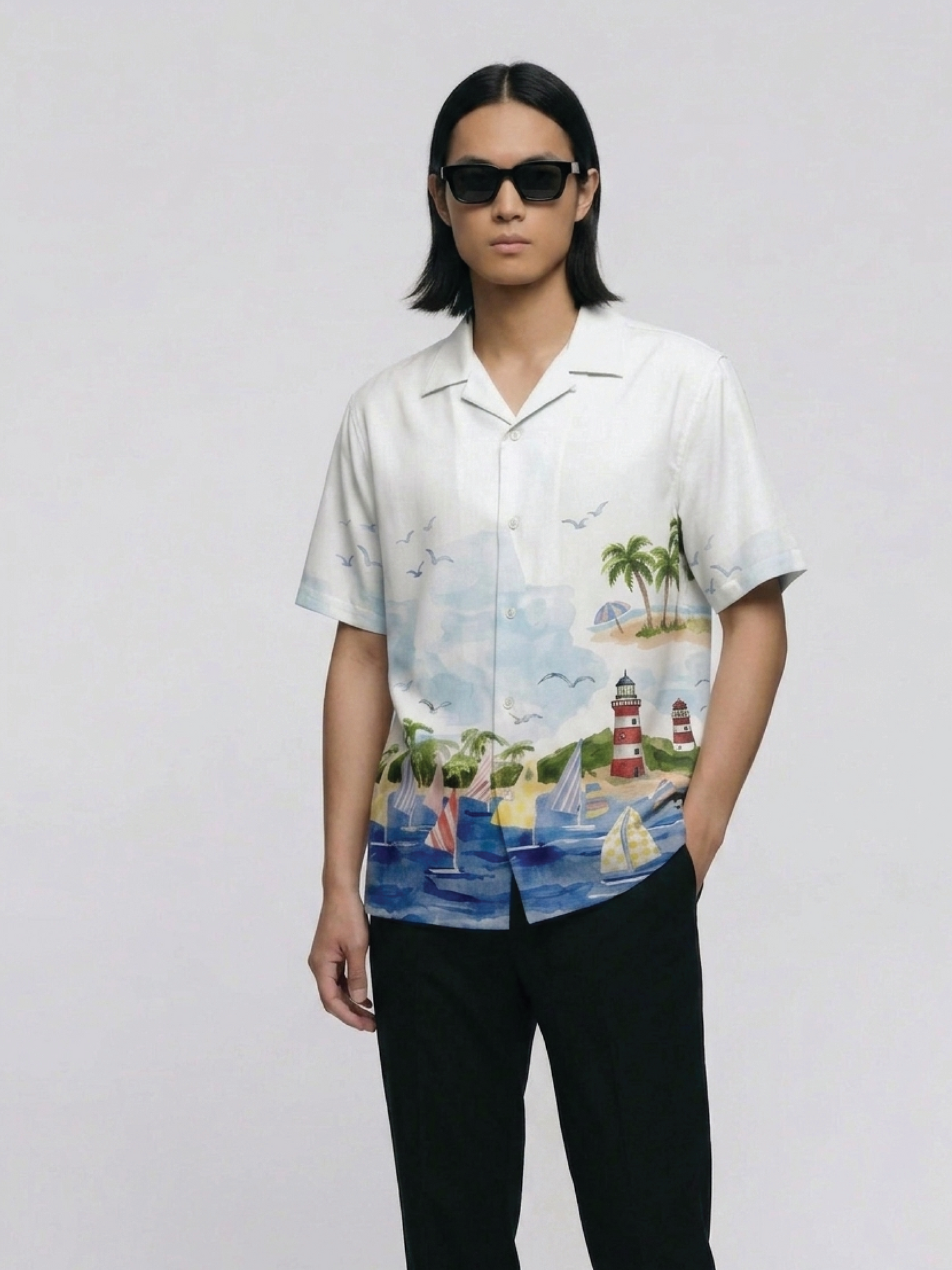 OCEAN WAVES UNISEX HAWAIIAN SHIRTS