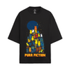 PURR FICTION OVERSIZED FRENCH TERRY COTTON T-SHIRTS