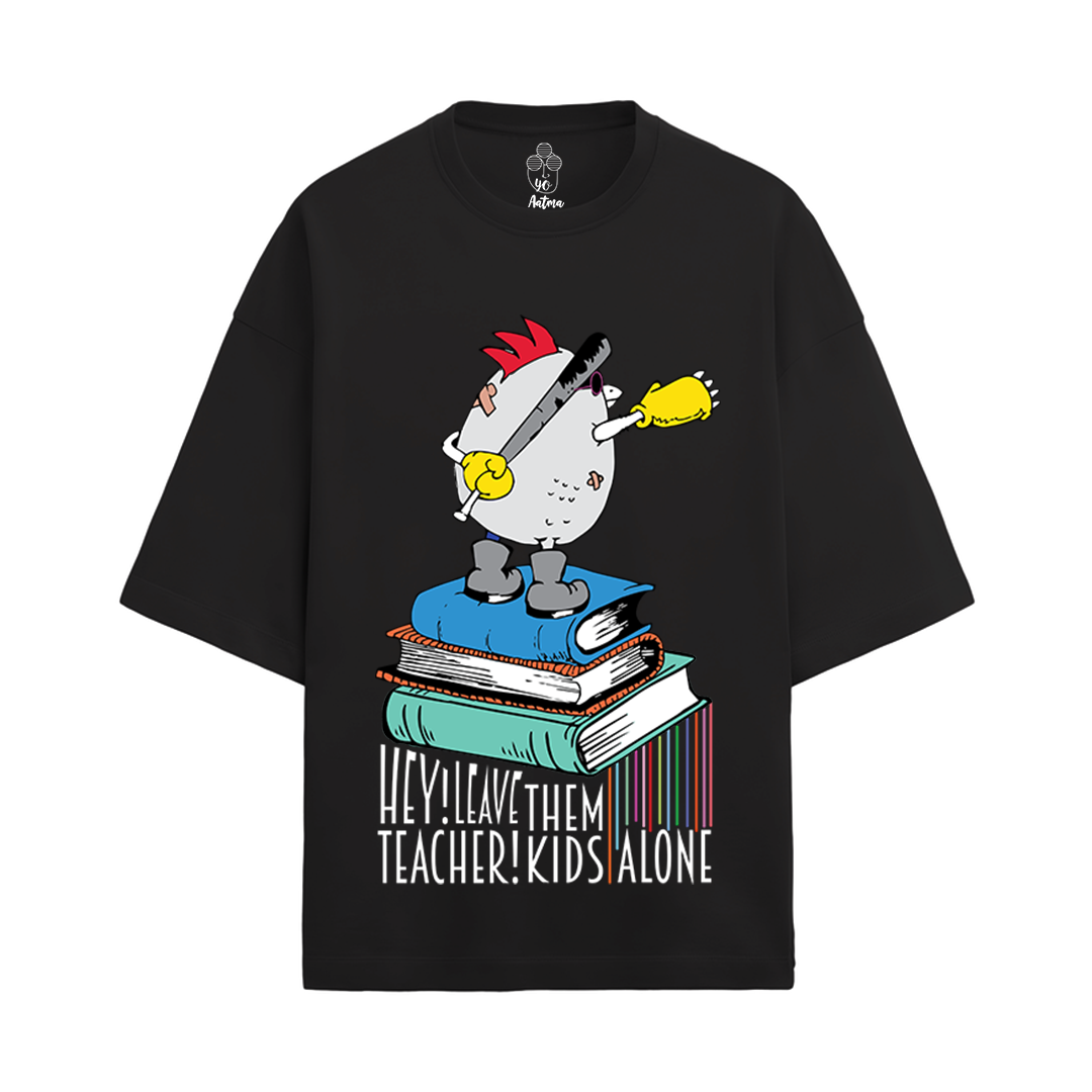 HEY TEACHER! PINK FLOYD  OVERSIZED FRENCH TERRY COTTON T-SHIRTS