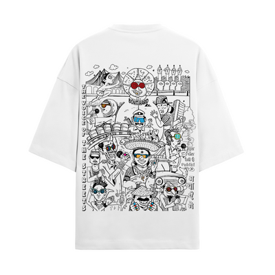 THE VOICE OF THE STREETS OVERSIZED FRENCH TERRY COTTON T-SHIRTS