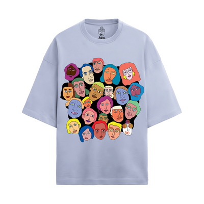 YO CLUB OVERSIZED FRENCH TERRY COTTON T-SHIRTS