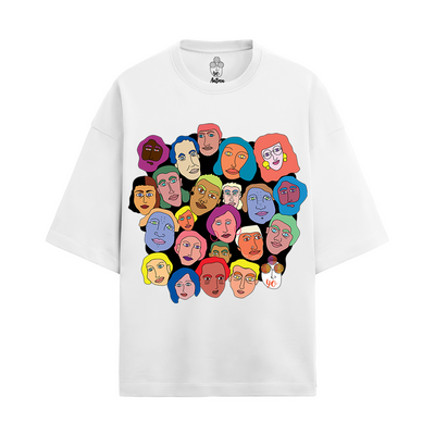 YO CLUB OVERSIZED FRENCH TERRY COTTON T-SHIRTS