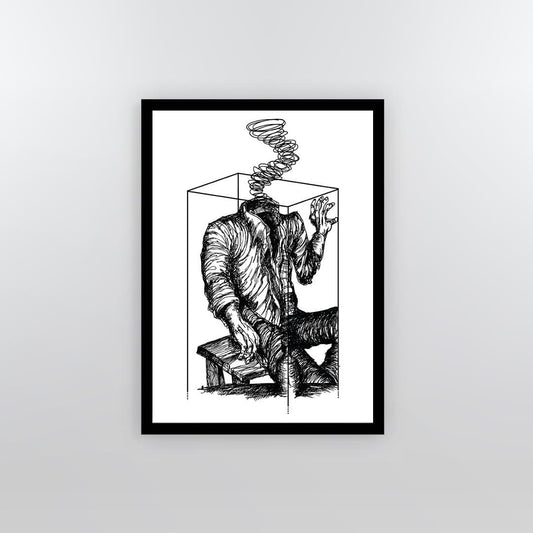Acephalous Framed Poster - Yo aatma