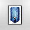 The Deep Blue Forest Framed Poster - Yo aatma