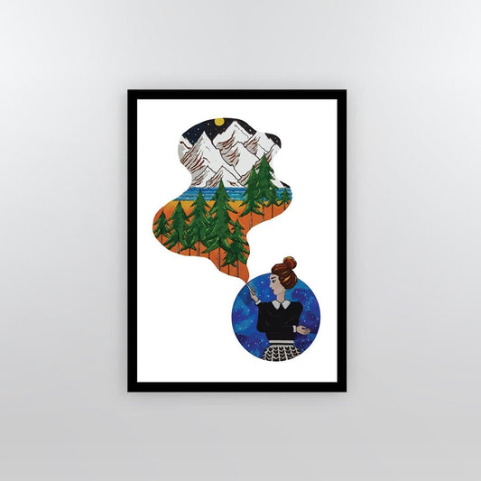 Trippy Smoke Framed Poster - Yo aatma