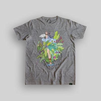 The Dancing Nature Unisex Organic Cotton T-shirt - Yo aatma