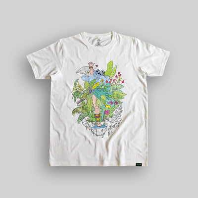 The Dancing Nature Unisex Organic Cotton T-shirt - Yo aatma