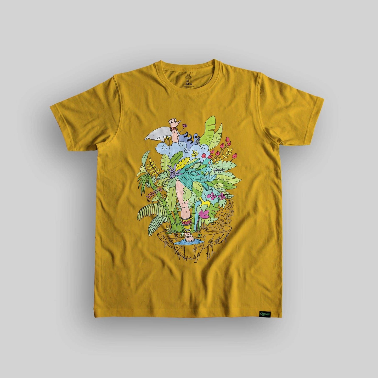 The Dancing Nature Unisex Organic Cotton T-shirt - Yo aatma